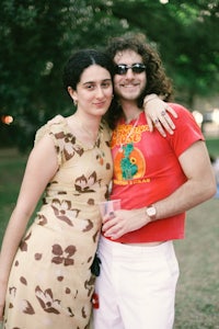 a man and a woman posing for a picture